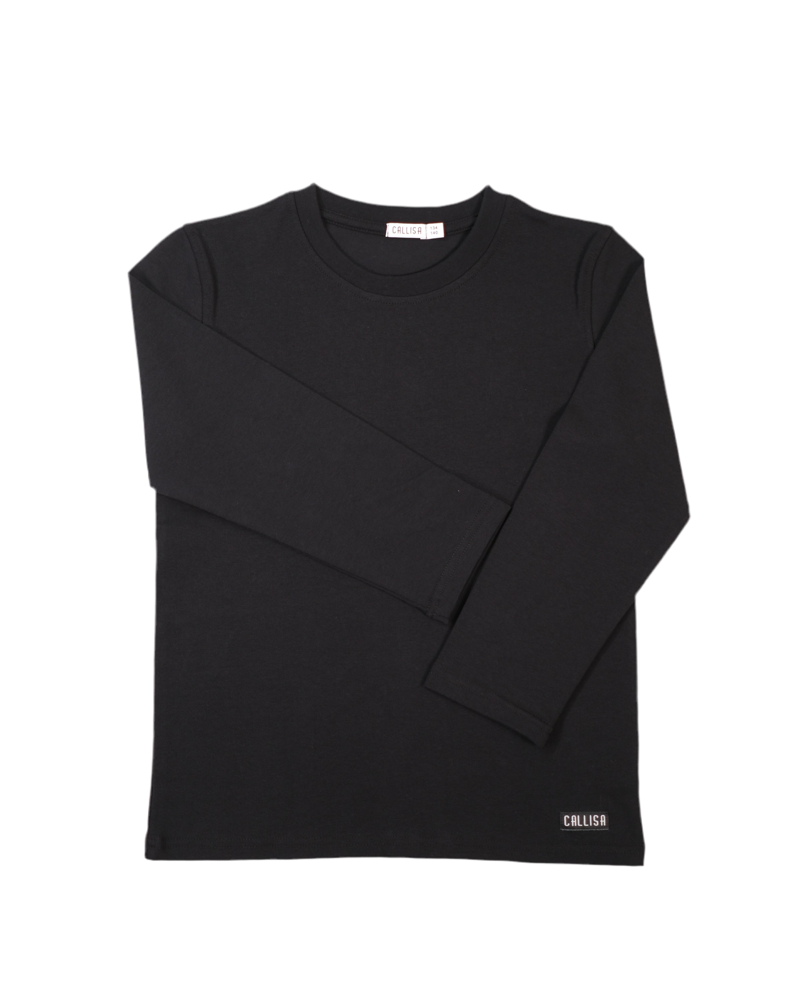 Schwarzes Langarmshirt für Kinder