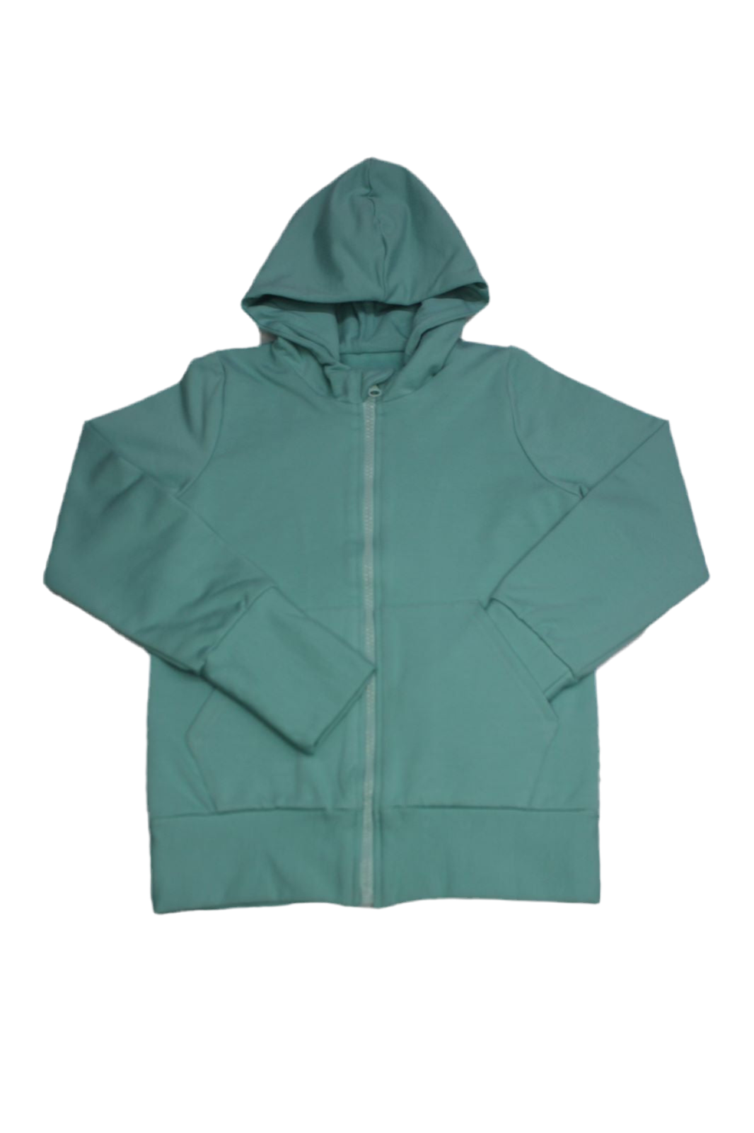 Mintgrüner Zip-Hoodie für Kinder