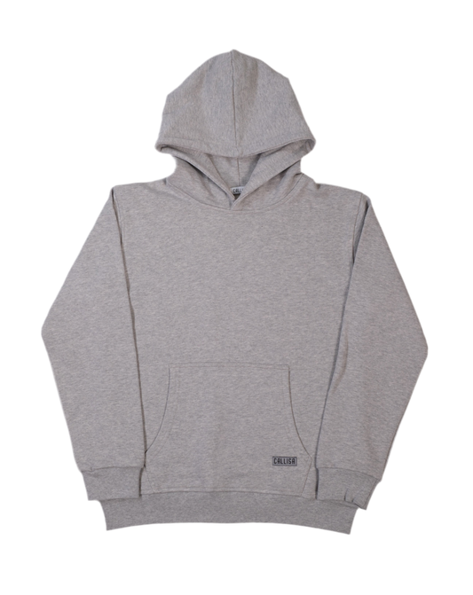 Grau Melanger Hoodie für Kinder