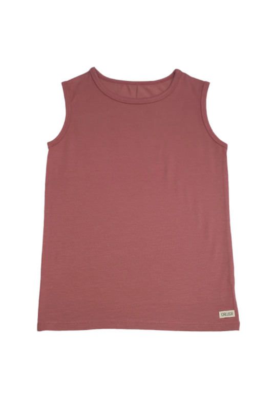 Altrosa Ärmelloses T-Shirt für Kinder