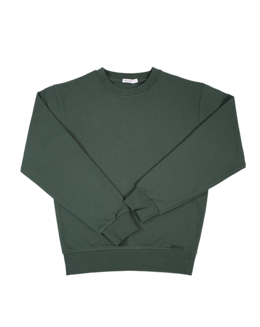 Dunkel Grüner Sweatshirt für Frauen
