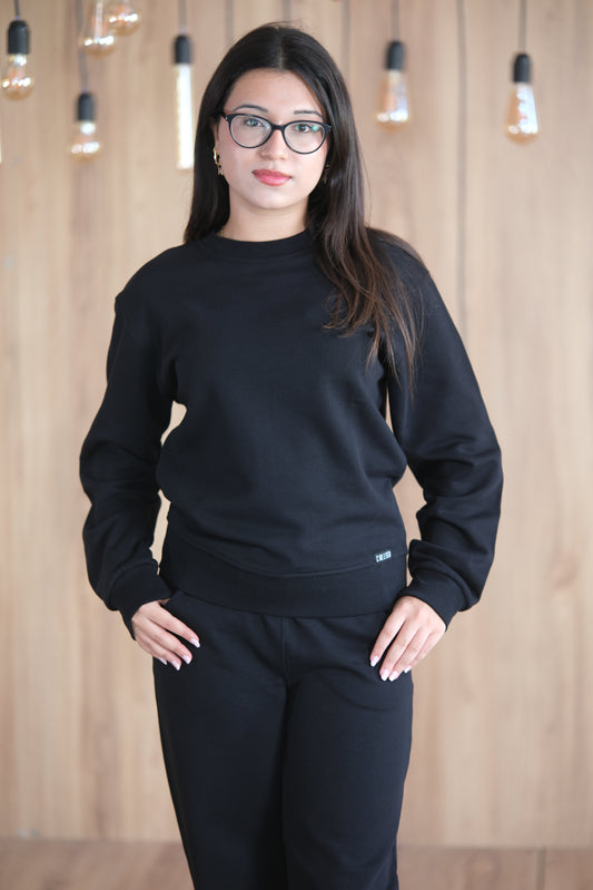 Schwarzer Sweatshirt für Frauen