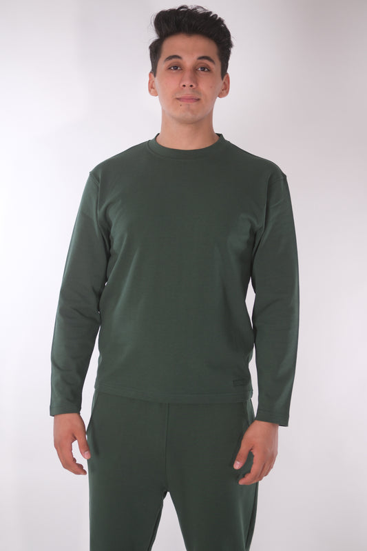Dunkel Grünes Langarmshirt