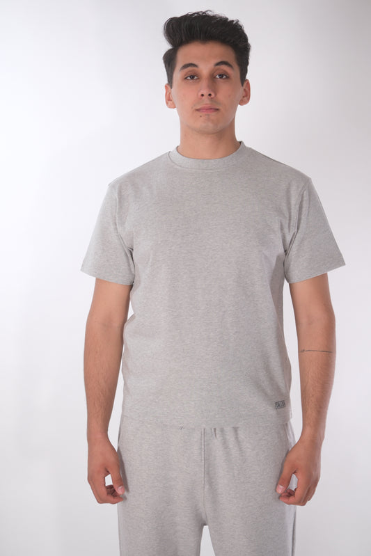 Grau Melanges T-Shirt