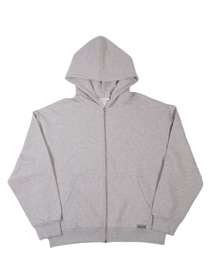 Grau Melanger Zip Hoodie